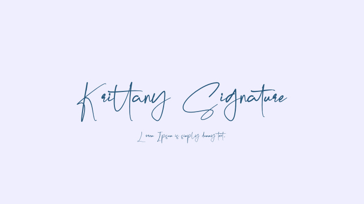 Krittany Signature Font Family