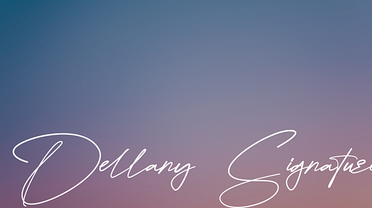 Dellany Signature Font
