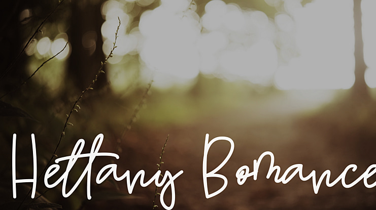 Hettany Bomance Font