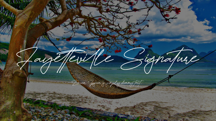 Fayetteville Signature Font