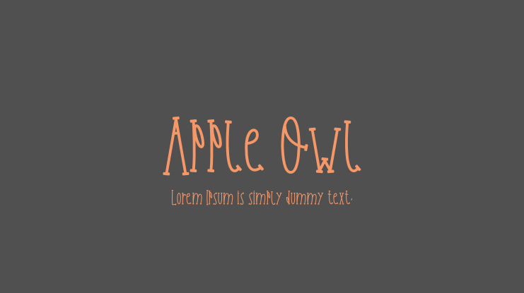 Apple Owl Font