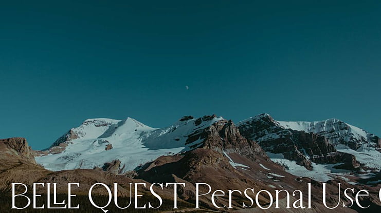 BELLE QUEST Personal Use Only Font