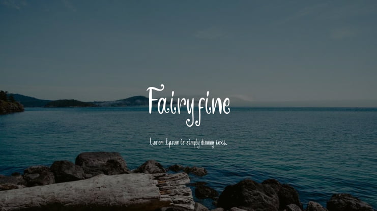 Fairyfine Font Family