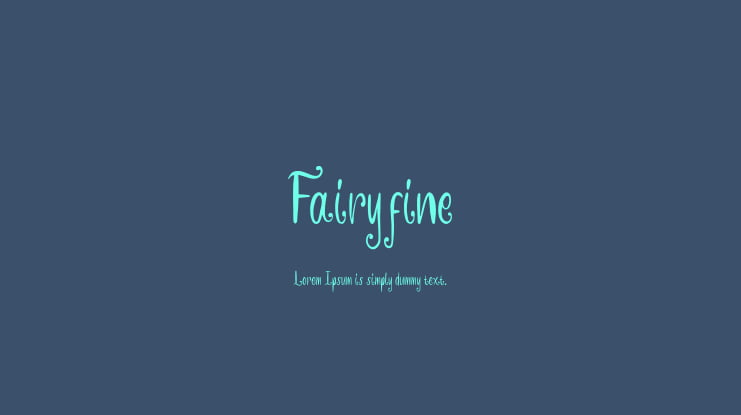 Fairyfine Font Family