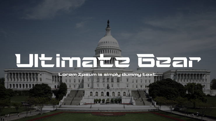 Ultimate Gear Font Family