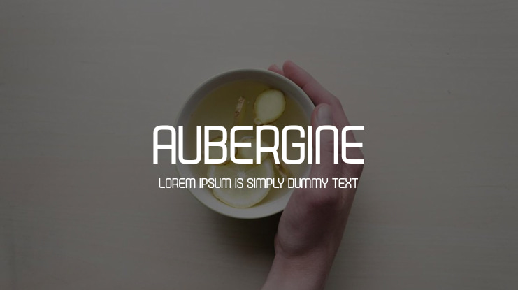 Aubergine Font Family