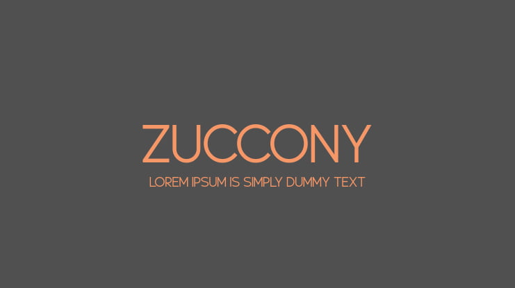 Zuccony Font Family