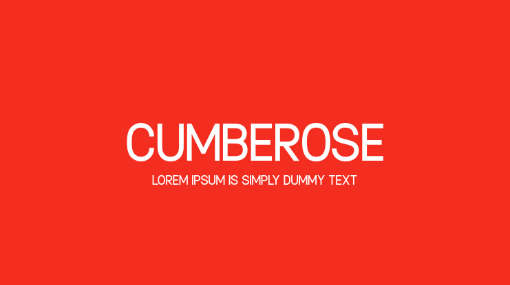 Cumberose Font Family