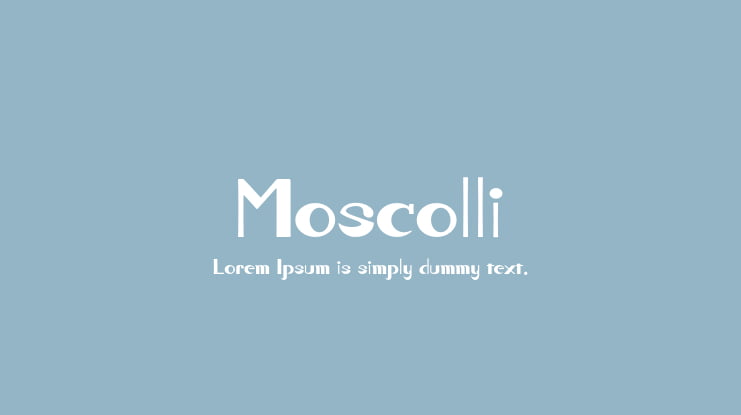 Moscolli Font