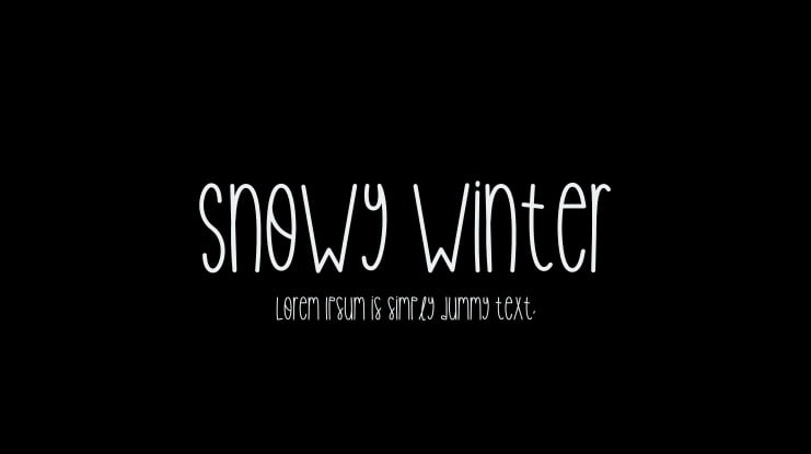 Snowy Winter Font