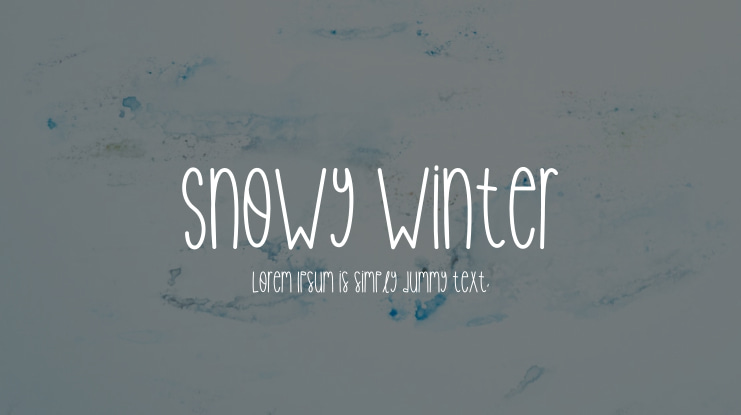 Snowy Winter Font