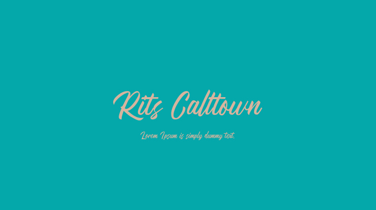 Rits Calltown Font