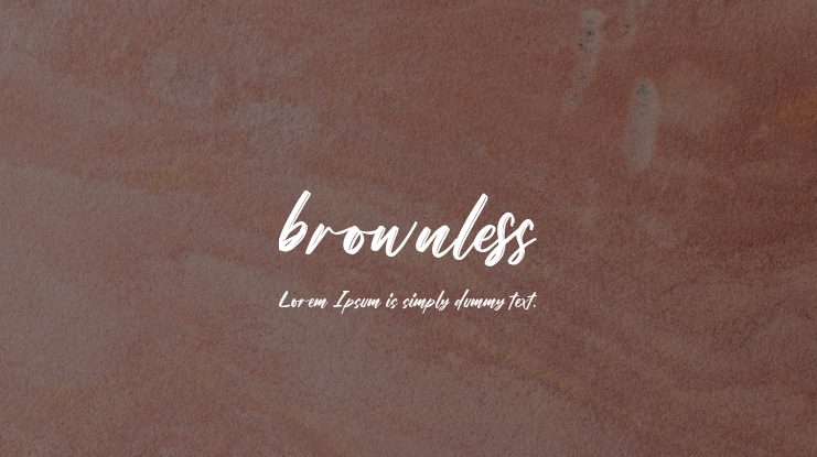 brownless Font