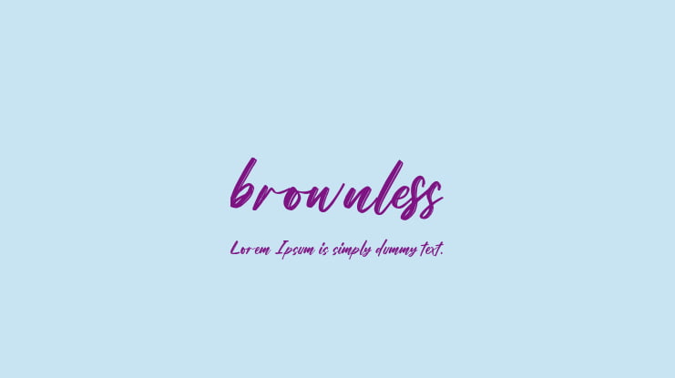 brownless Font