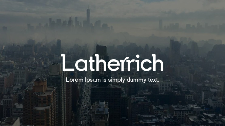Latherrich Font