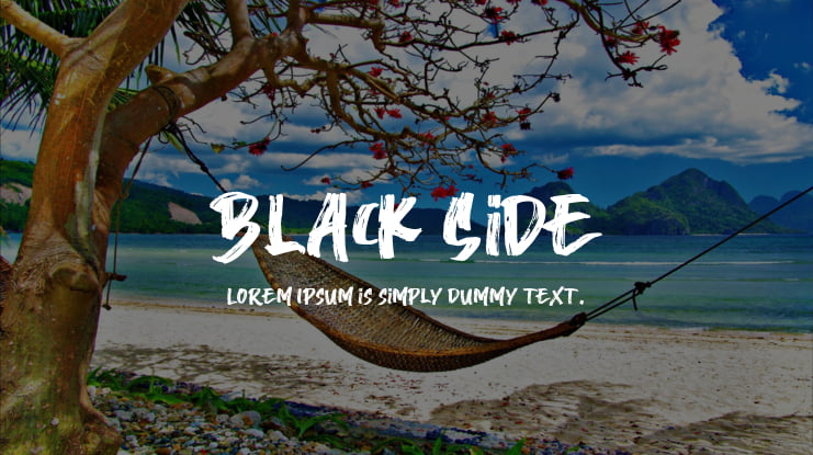 Black Side Font