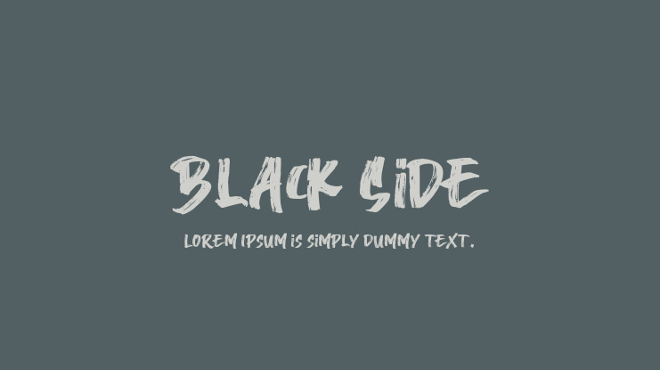 Black Side Font