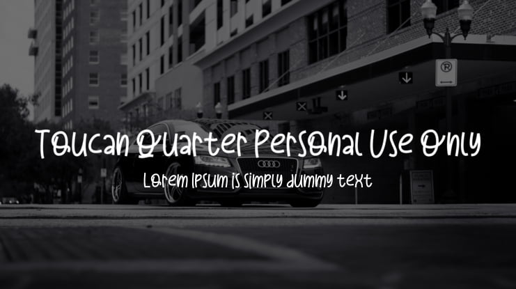 Toucan Quarter Personal Use Only Font