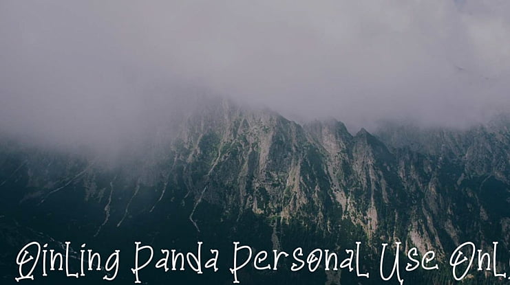 Qinling Panda Personal Use Only Font