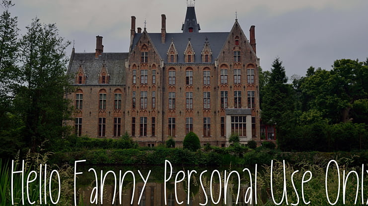 Hello Fanny Personal Use Only Font