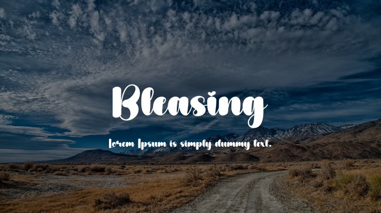 Bleasing Font