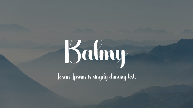 Balmy Font