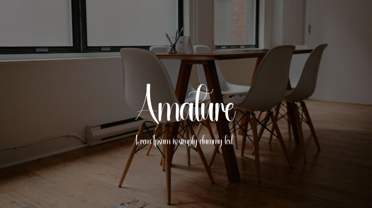 Amature Font