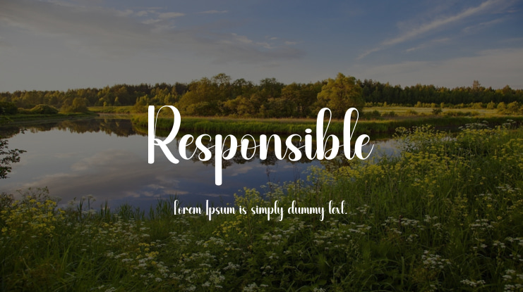 Responsible Font