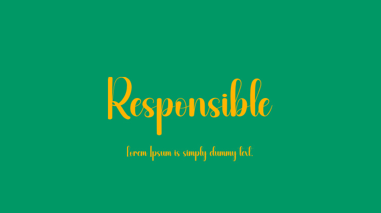 Responsible Font