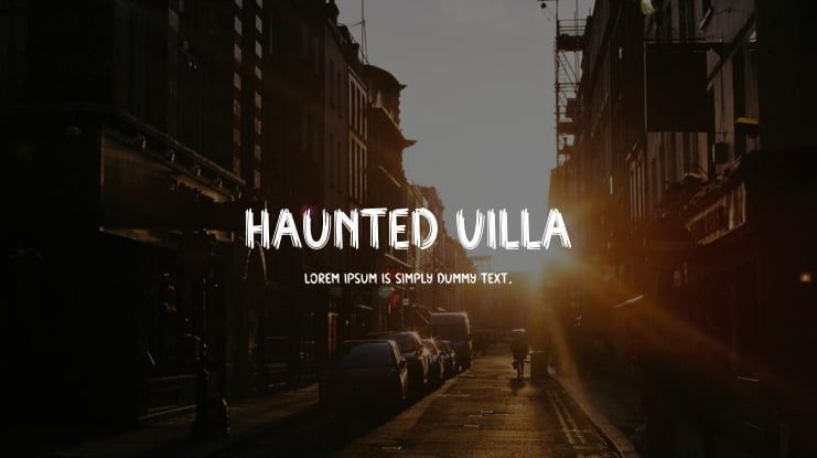 Haunted Villa Font