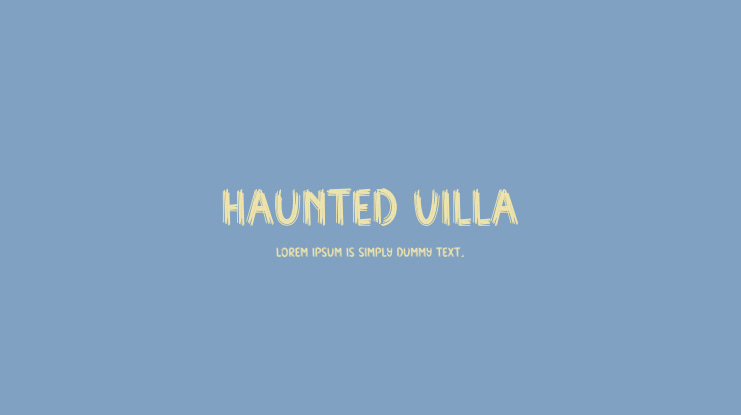 Haunted Villa Font