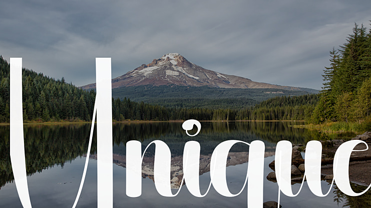 Unique Font