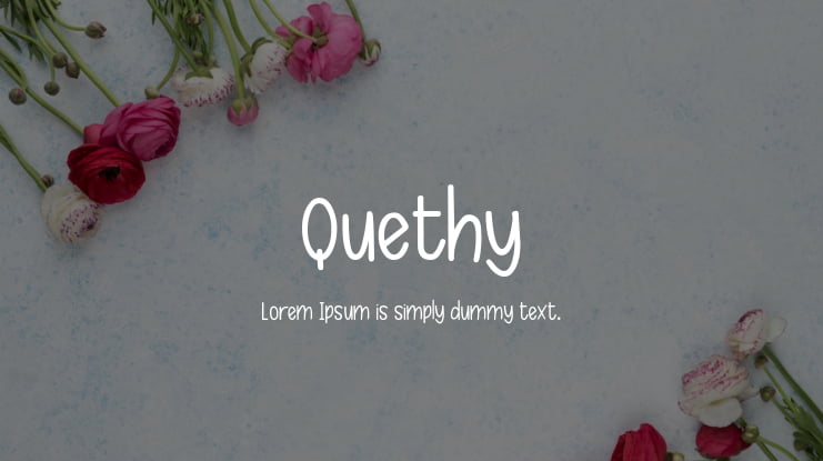 Quethy Font