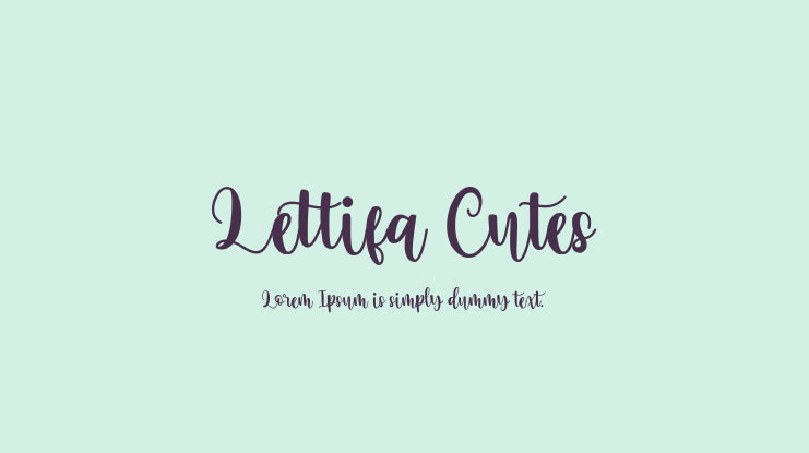 Lettifa Cutes Font