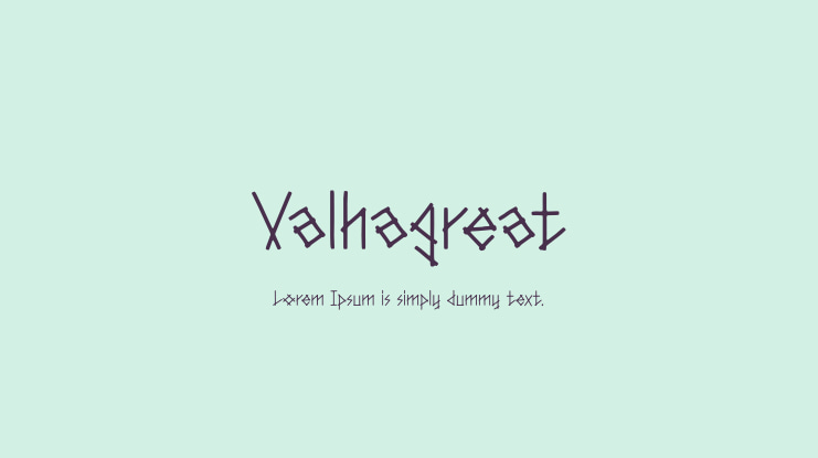 Valhagreat Font