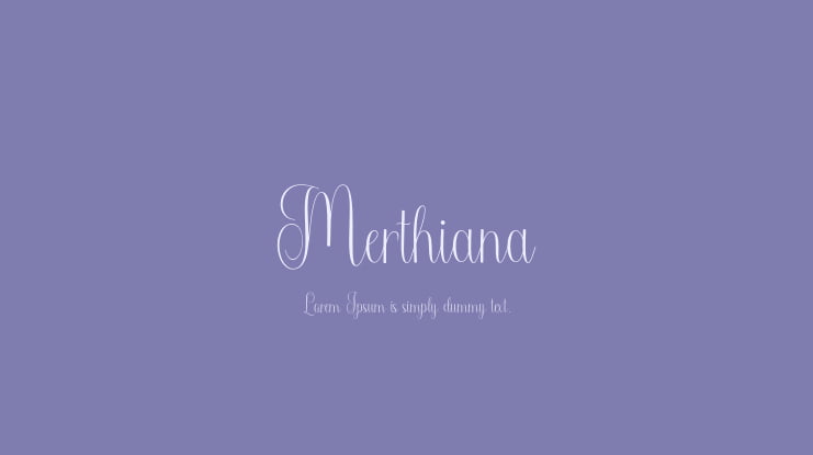 Merthiana Font