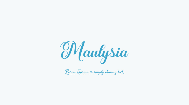 Maulysia Font