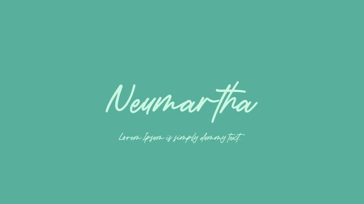 Neumartha Font