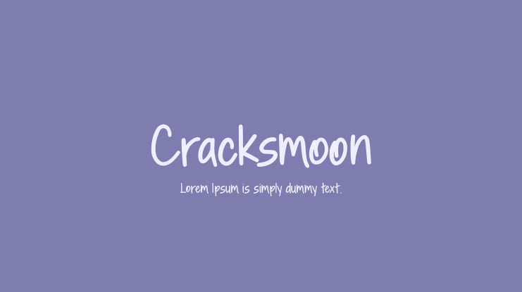 Cracksmoon Font
