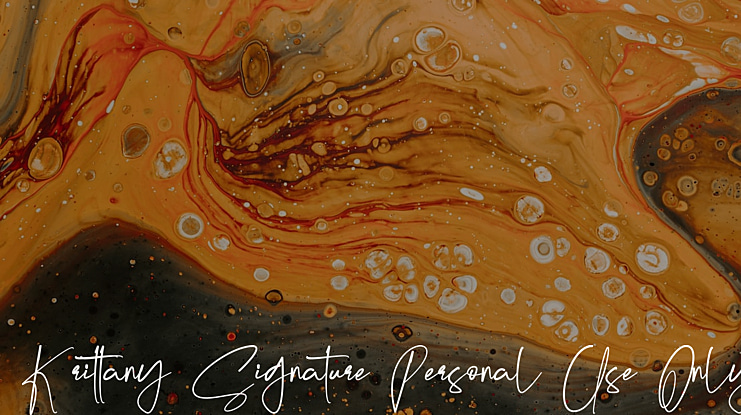 Krittany Signature Personal Use Only Font