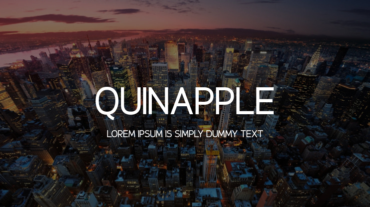 Quinapple Font Family