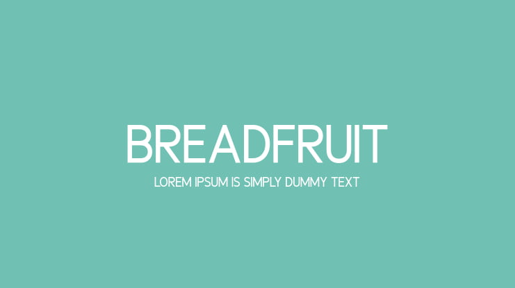 Breadfruit Font Family