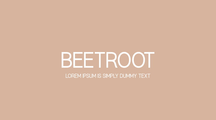 Beetroot Font Family