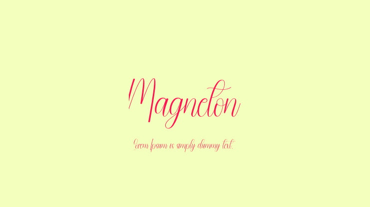 Magneton Font