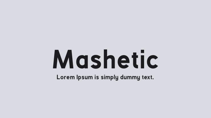 Mashetic Font