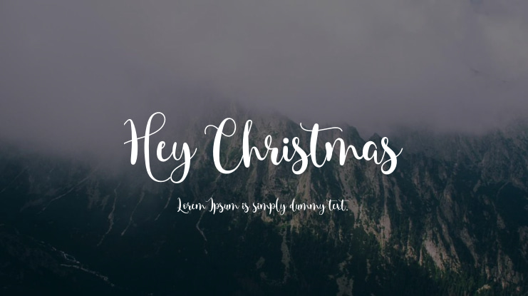 Hey Christmas Font