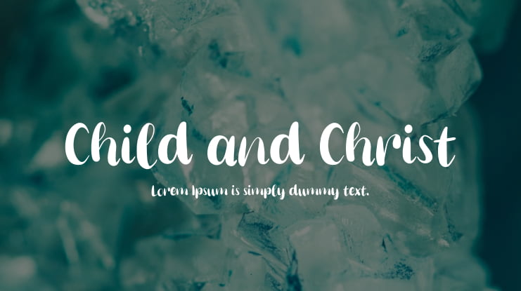 Child and Christ Font