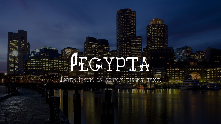 Pegypta Font