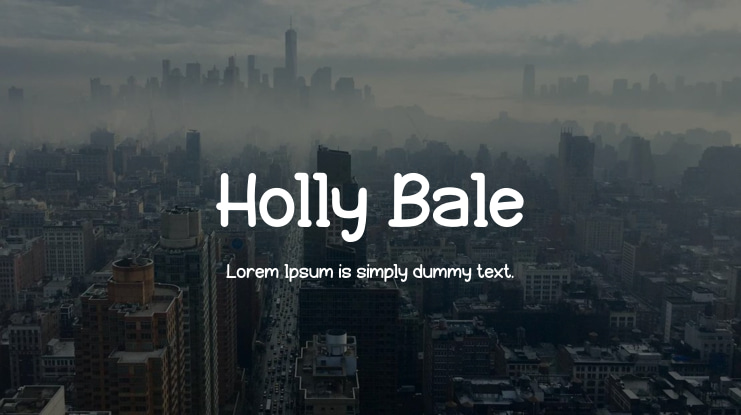 Holly Bale Font