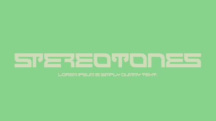 Stereotones Font